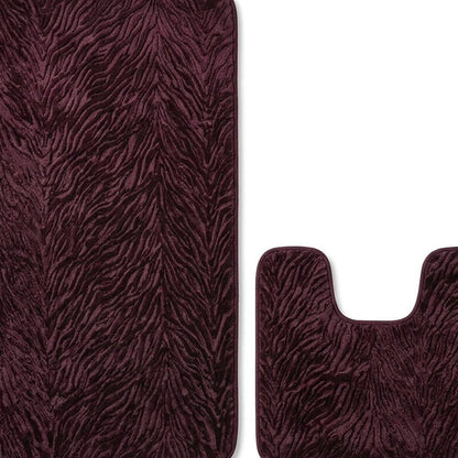 Set of two 0" X 24" Beige Polyester Non Slip Bath Mat HomeRoots