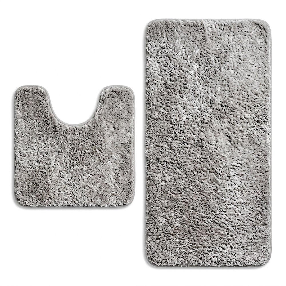 Set of two 1" X 23" Purple Polyester Non Slip Bath Mat — view 8