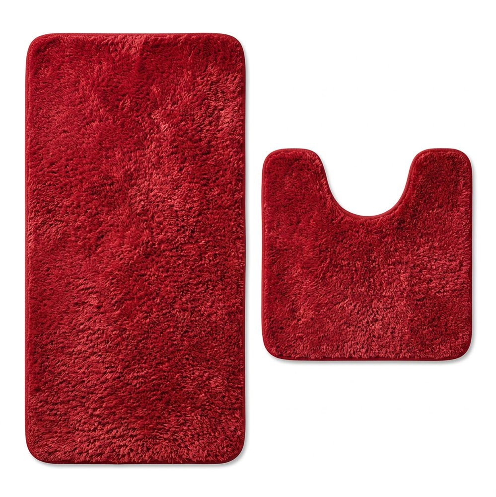 Set of two 1" X 23" Beige Polyester Non Slip Bath Mat — view 17