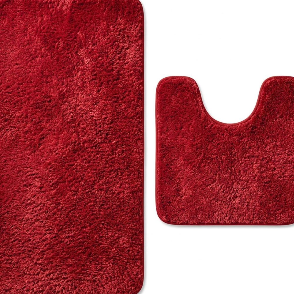 Set of two 1" X 23" Beige Polyester Non Slip Bath Mat — view 19