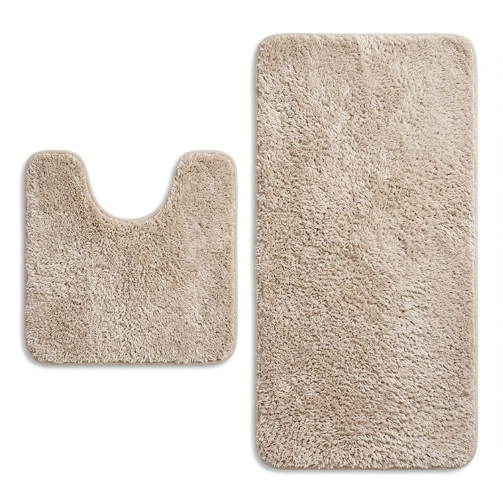 Set of two 1" X 23" Purple Polyester Non Slip Bath Mat — view 17