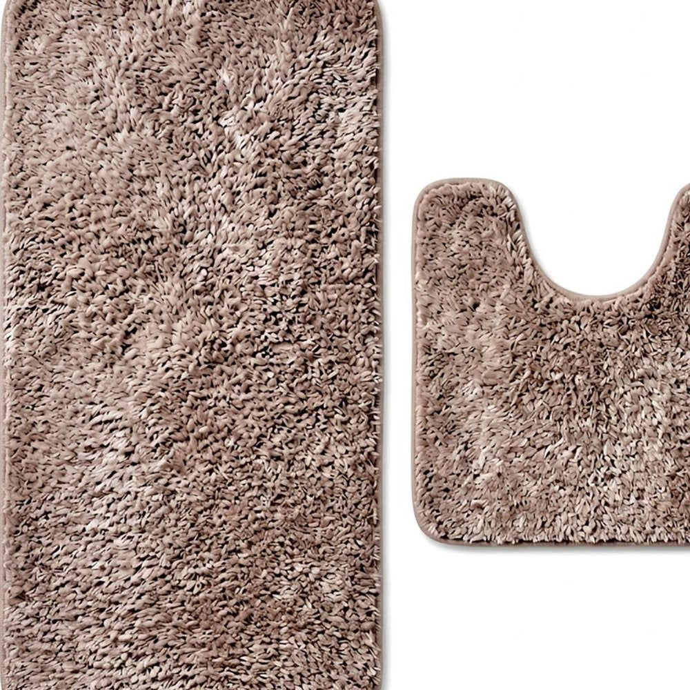 Set of two 1" X 23" Purple Polyester Non Slip Bath Mat — view 21