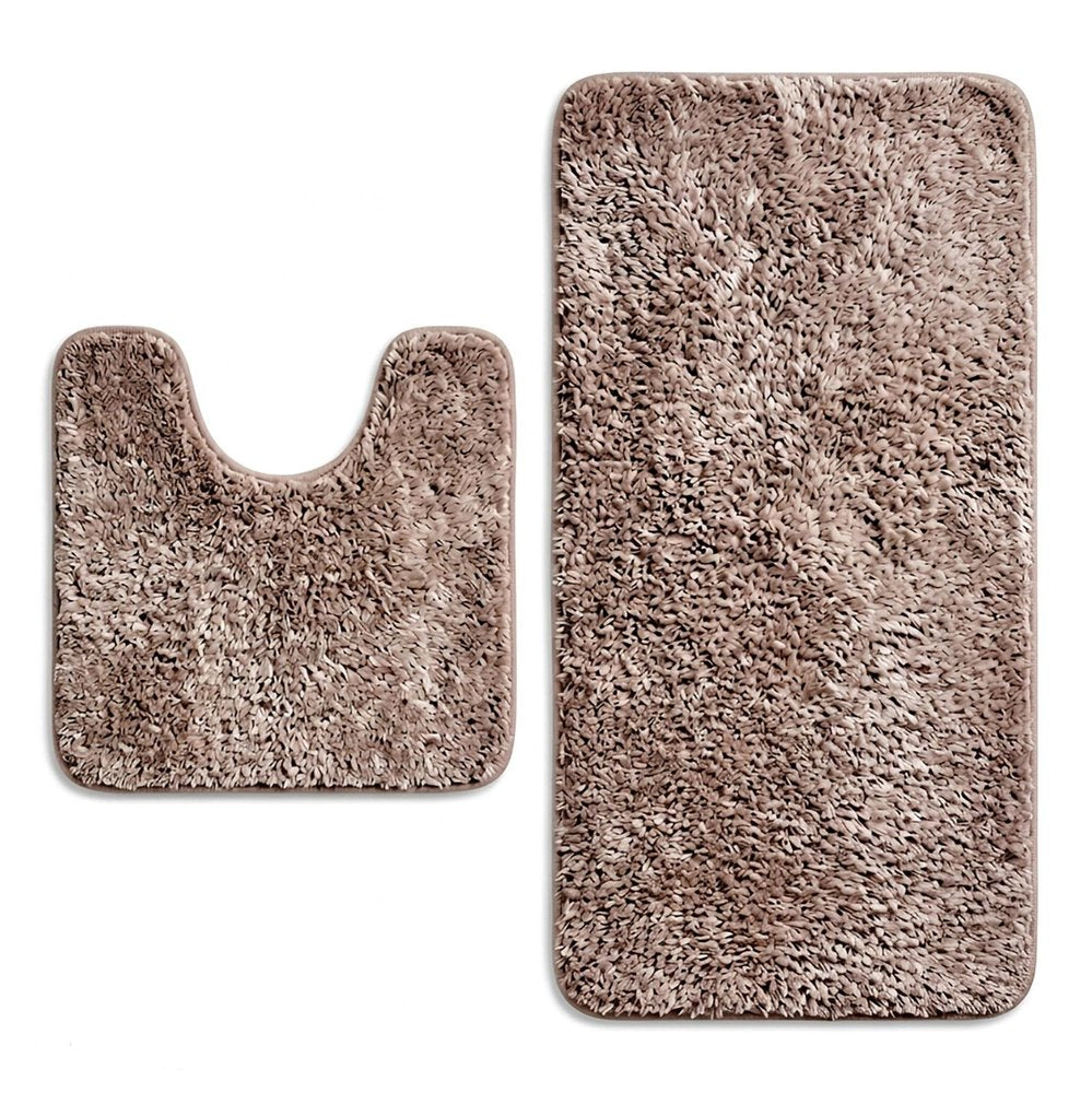 Set of two 1" X 23" Purple Polyester Non Slip Bath Mat — view 20
