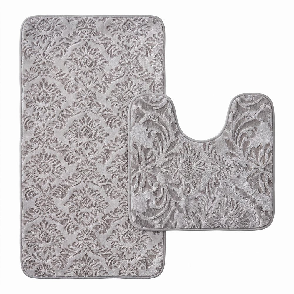 Set of two 0" X 24" Cream Polyester Non Slip Bath Mat — view 8