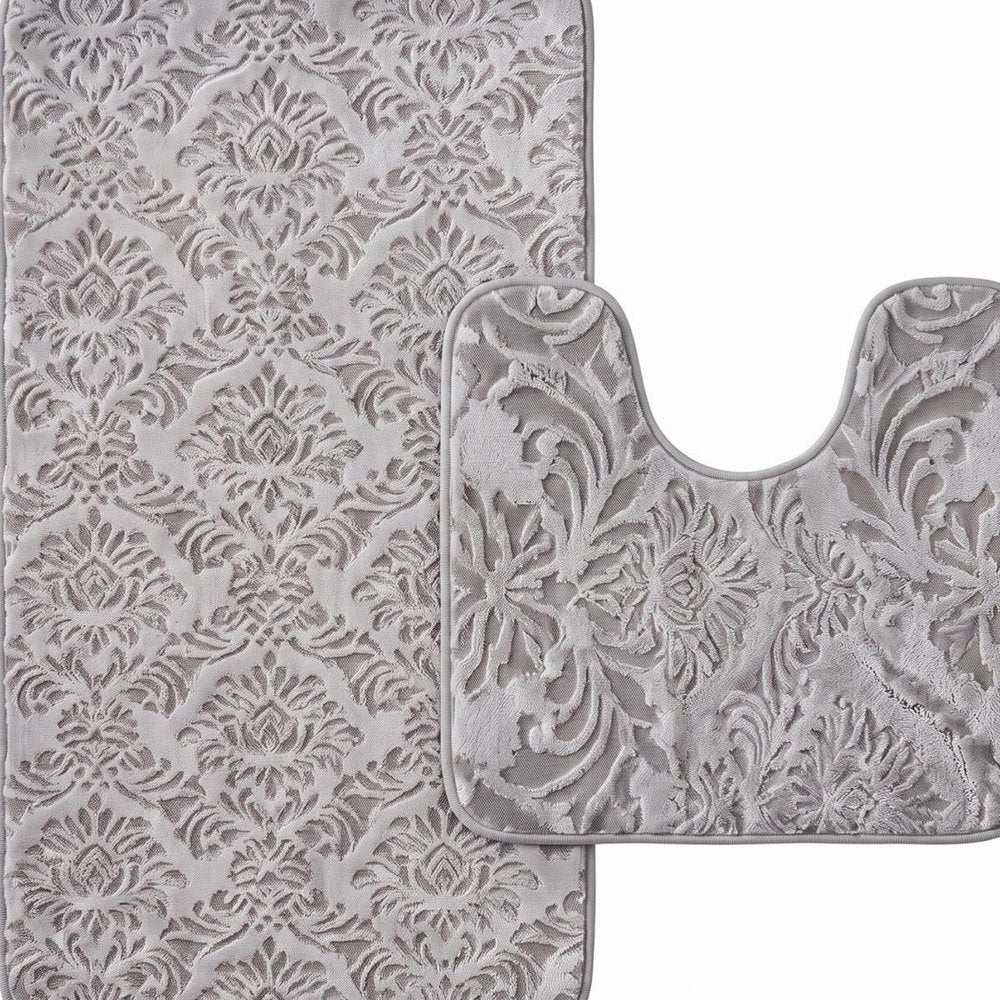 Set of two 0" X 24" Cream Polyester Non Slip Bath Mat — view 9