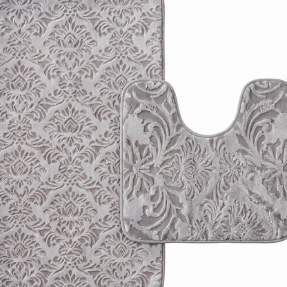 Set of two 0" X 24" Cream Polyester Non Slip Bath Mat HomeRoots