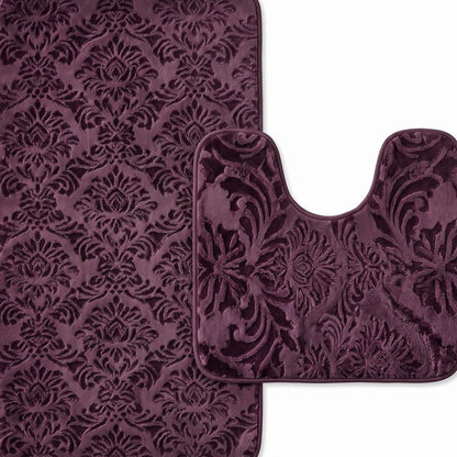 Set of two 0" X 24" Cream Polyester Non Slip Bath Mat HomeRoots
