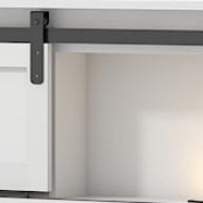 White Metal King Bed Frame With USB HomeRoots