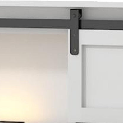 White Metal Queen Bed Frame With USB HomeRoots