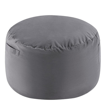48" Gray Upholstered Bean Bag Chair