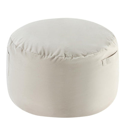 48" Gray Upholstered Bean Bag Chair