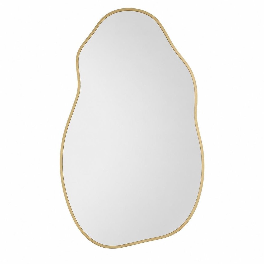 30" Black Aluminum Abstract Geometric Framed Accent Mirror — view 10