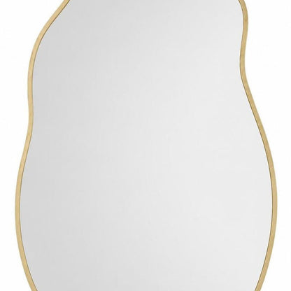 30" Black Aluminum Abstract Geometric Framed Accent Mirror HomeRoots