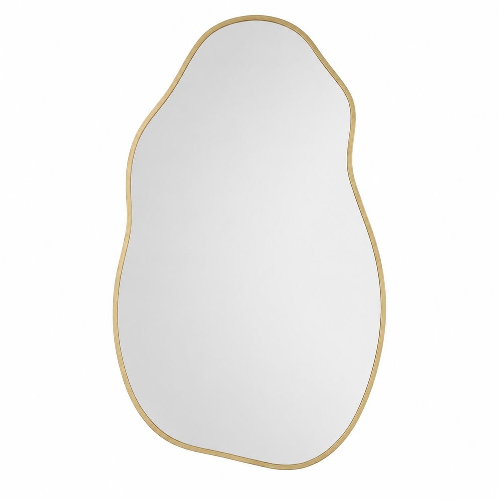 30" Black Aluminum Abstract Geometric Framed Accent Mirror — view 9