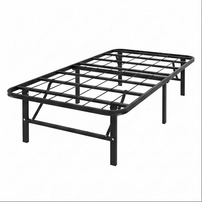 Black Steel Twin Bed Frame HomeRoots