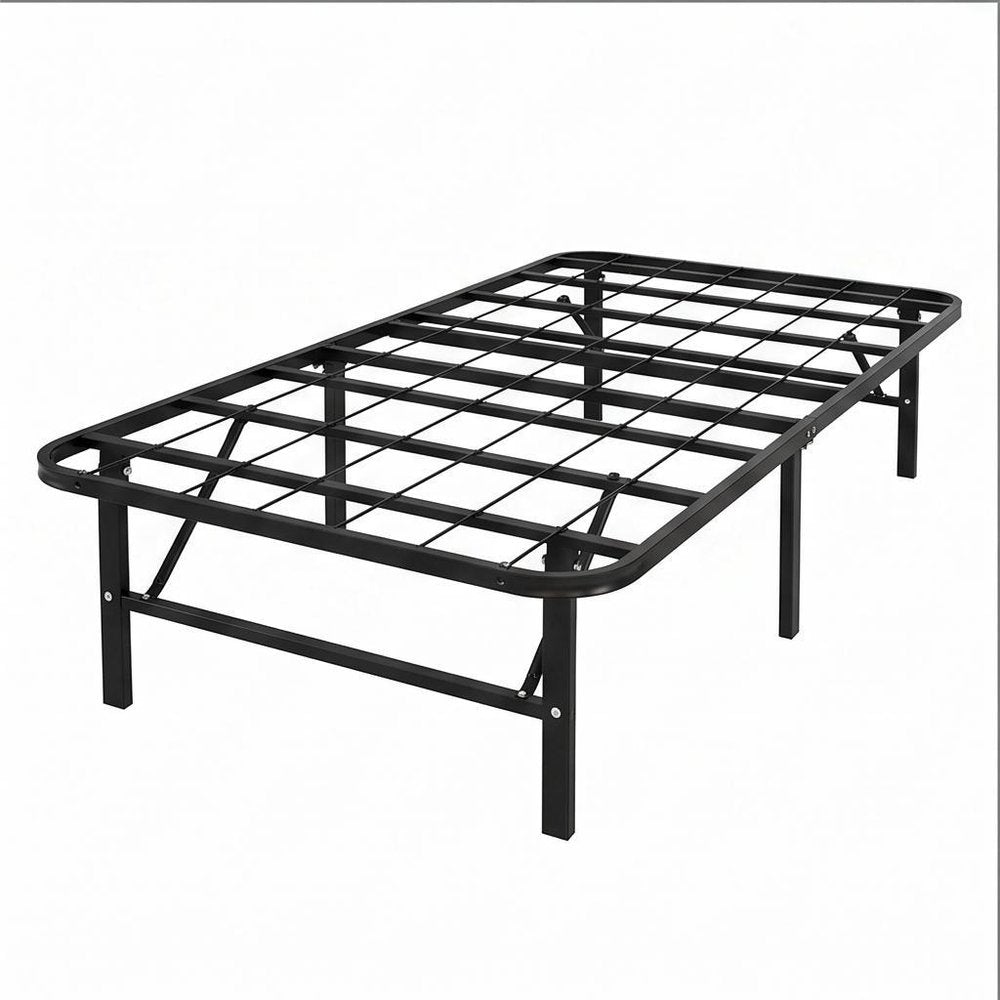Black Steel Twin Bed Frame — view 5