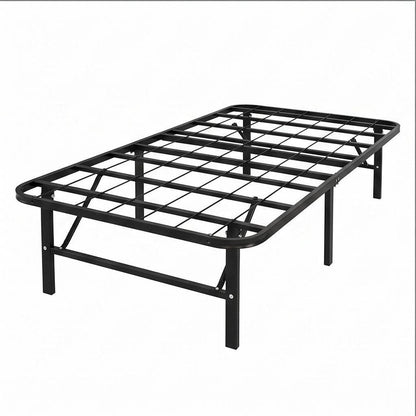 Black Steel Twin Bed Frame HomeRoots