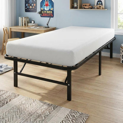 Black Steel Twin Bed Frame HomeRoots