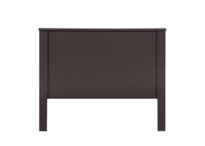 Chocolate Shiplap Texture Wood Twin Bed Frame HomeRoots