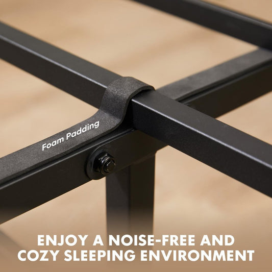 Black And Brown Wood And Metal Twin Bed Frame