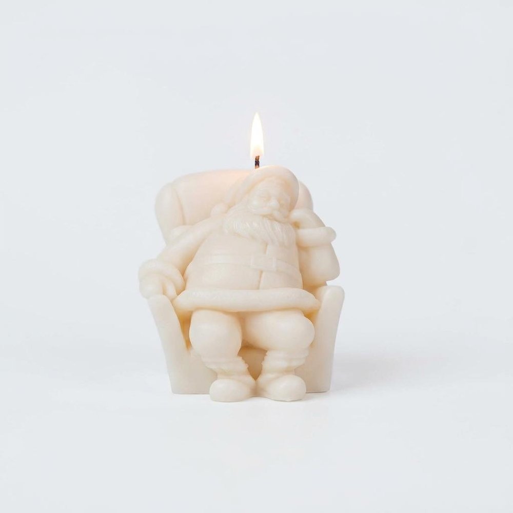 3" Ivory Polar Bear Tracks Scented Dimensional Form Candle Novelty Novelty — view 6