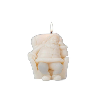 3" Ivory Polar Bear Tracks Scented Dimensional Form Candle Novelty Novelty HomeRoots
