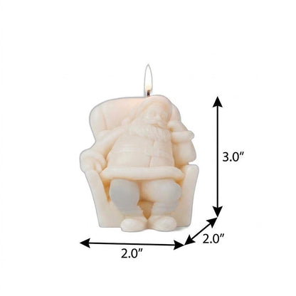3" Ivory Polar Bear Tracks Scented Dimensional Form Candle Novelty Novelty HomeRoots