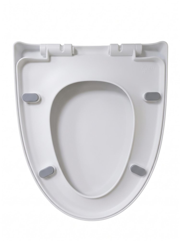 18" White Plastic repalce(Manual,Non-Electrical;Electric;Manual;Battery Powered,;Electric;Manual;) Oval Close Coupled Toilets — view 3