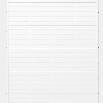 72" White Geometric Steel Six Panel Outdoor Privacy Screen HomeRoots