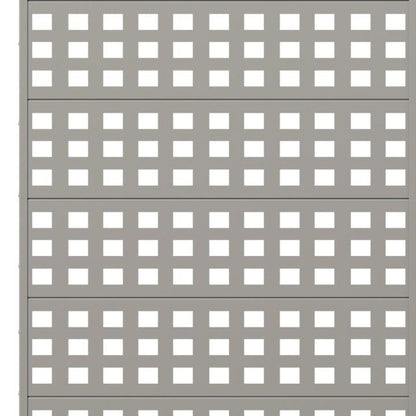 Set Of Two Gray Geometric Steel 12 Outdoor Privacy Screen HomeRoots