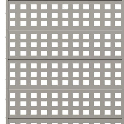 Set Of Two Gray Geometric Steel 12 Outdoor Privacy Screen HomeRoots