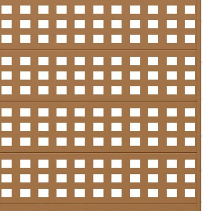 Set Of Two Brown Geometric Steel 12 Outdoor Privacy Screen HomeRoots