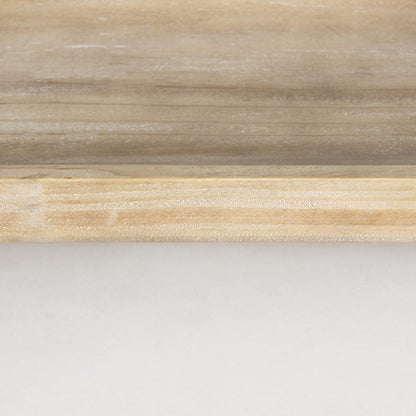 Set of Two White Solid Wood Handmade Riser Trays