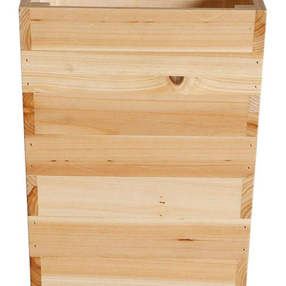24" X 10" Brown Wood Rectangular Planter Box