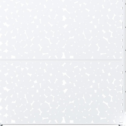 72" White Abstract Steel Outdoor Privacy Screen HomeRoots
