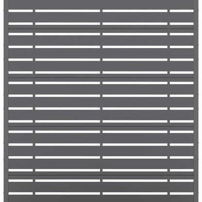 72" Gray Striped Metal Outdoor Privacy Screen HomeRoots
