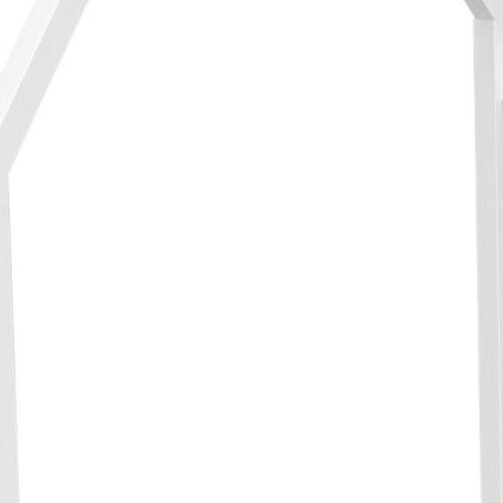 White Solid Wood Full House Bed — view 7