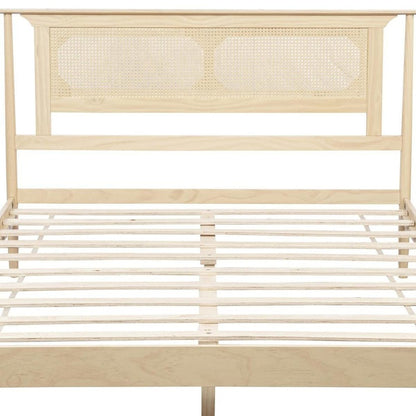 Walnut Solid Wood Queen Bed Frame HomeRoots