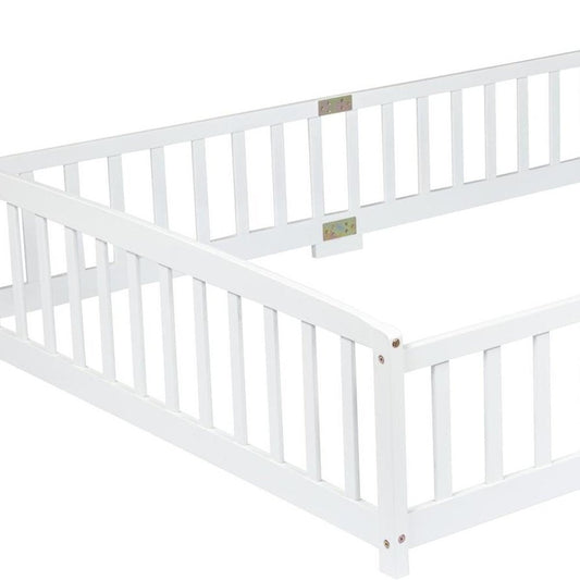 Natural Solid Wood Queen Bed Frame