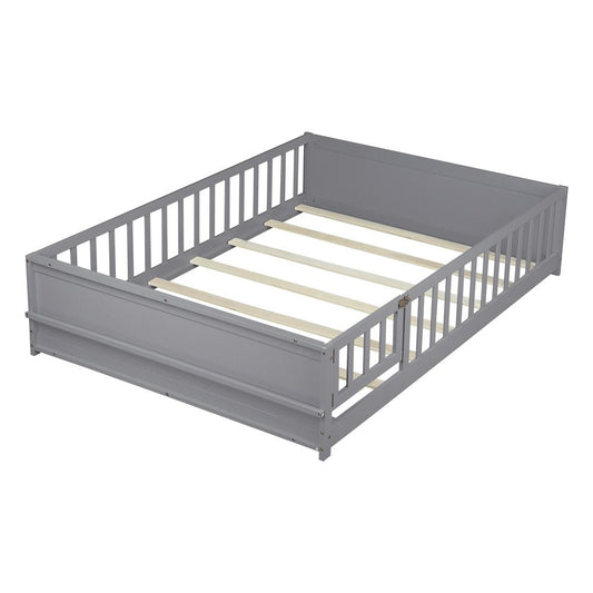 Espresso Solid Wood Full Bed Frame