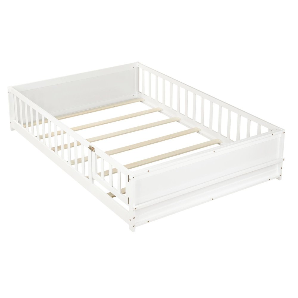 Espresso Solid Wood Full Bed Frame — view 7