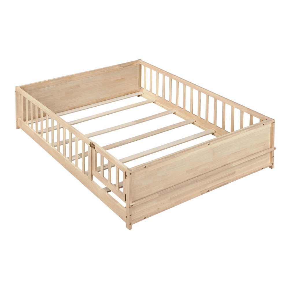 Espresso Solid Wood Full Bed Frame — view 14