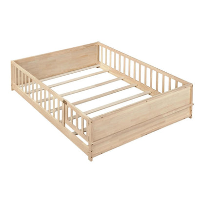 Espresso Solid Wood Full Bed Frame HomeRoots