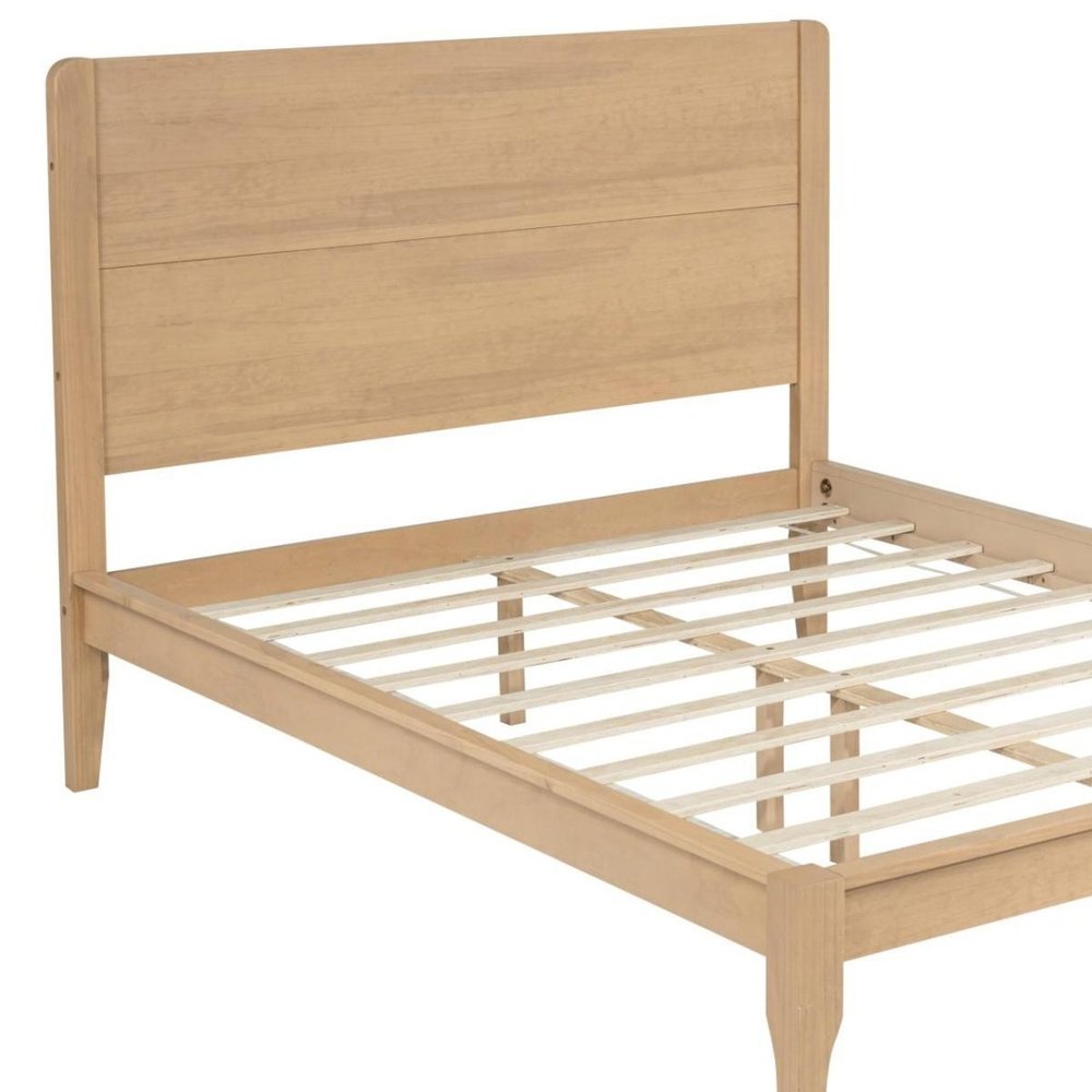Walnut Solid Wood King Bed Frame — view 4
