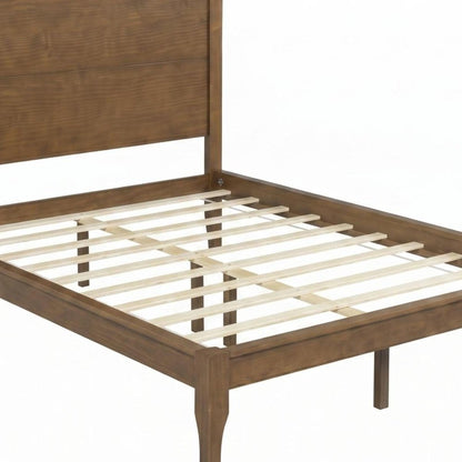 Walnut Solid Wood King Bed Frame HomeRoots
