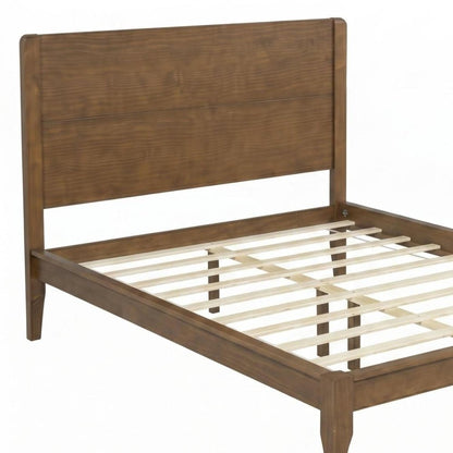 Walnut Solid Wood King Bed Frame HomeRoots