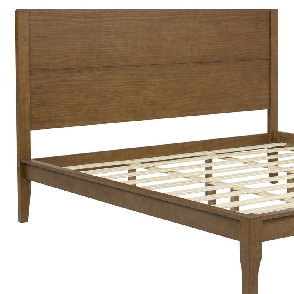 Walnut Solid Wood King Bed Frame — view 12