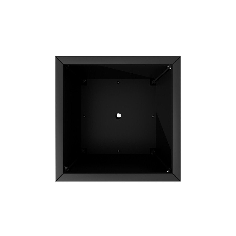 26" X 14" Black Metal Rectangular Pot Planter — view 4
