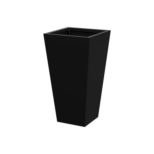 26" X 14" Black Metal Rectangular Pot Planter