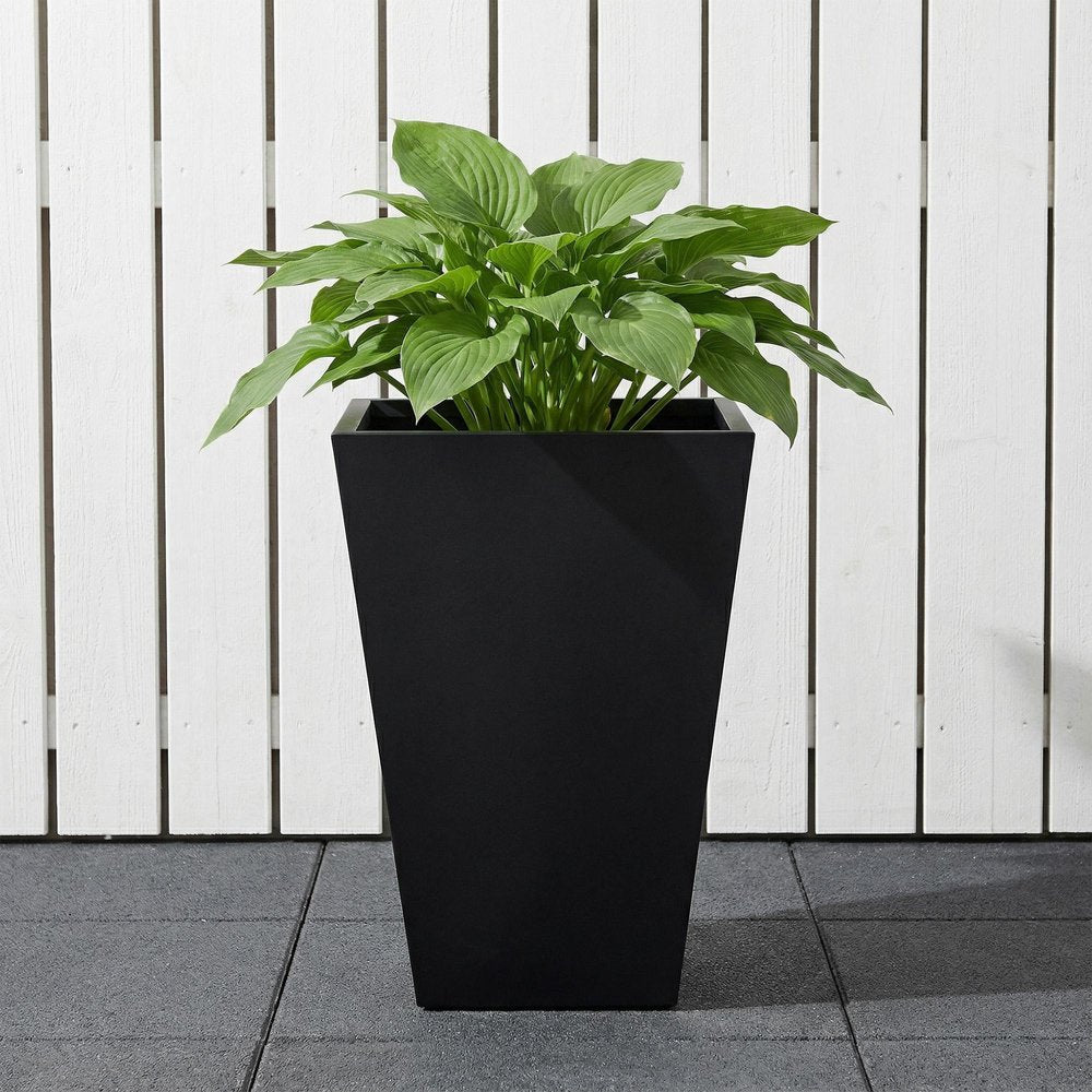 26" X 14" Black Metal Rectangular Pot Planter — view 3